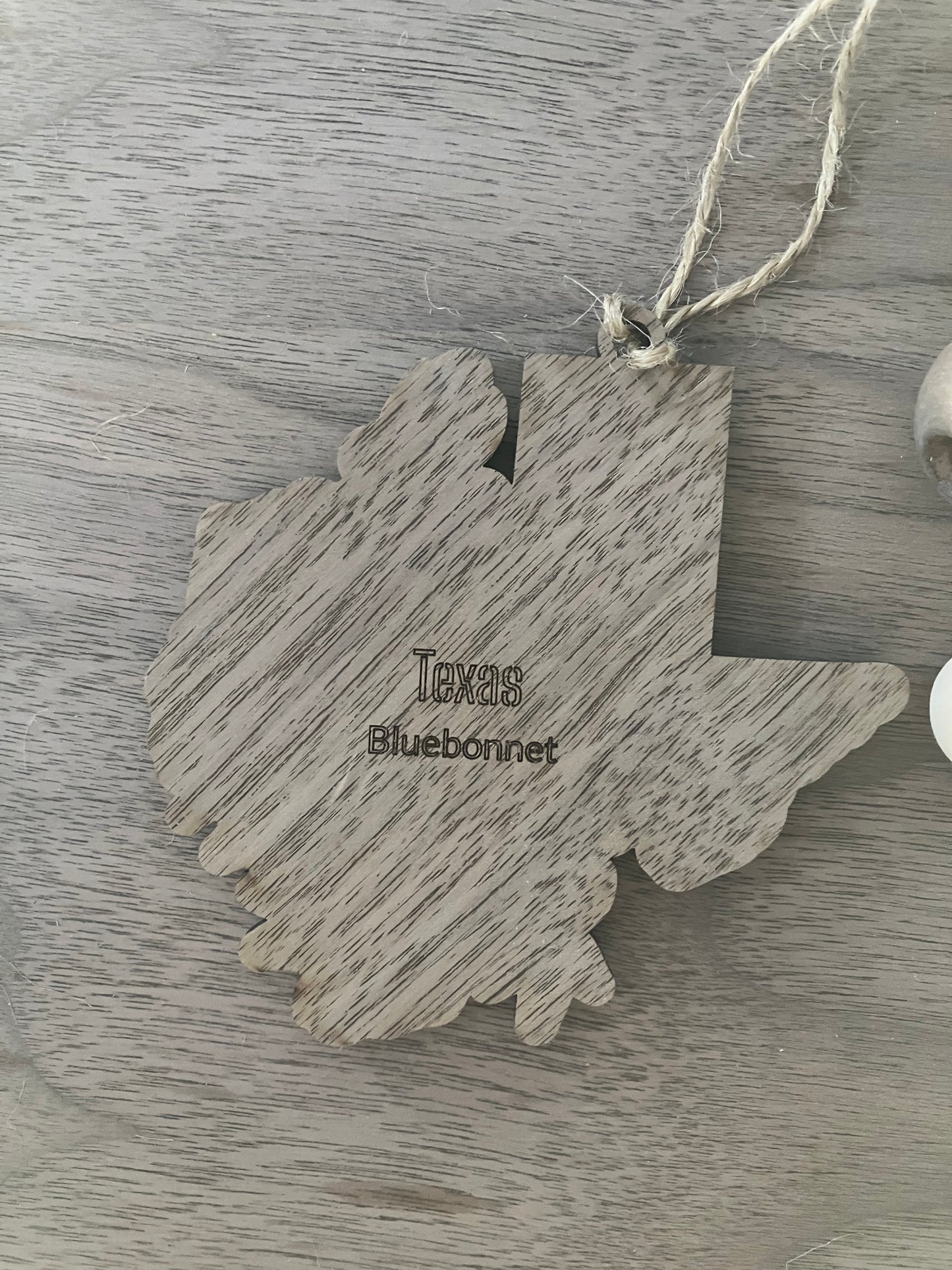 Wooden Texas State Flower Ornament
