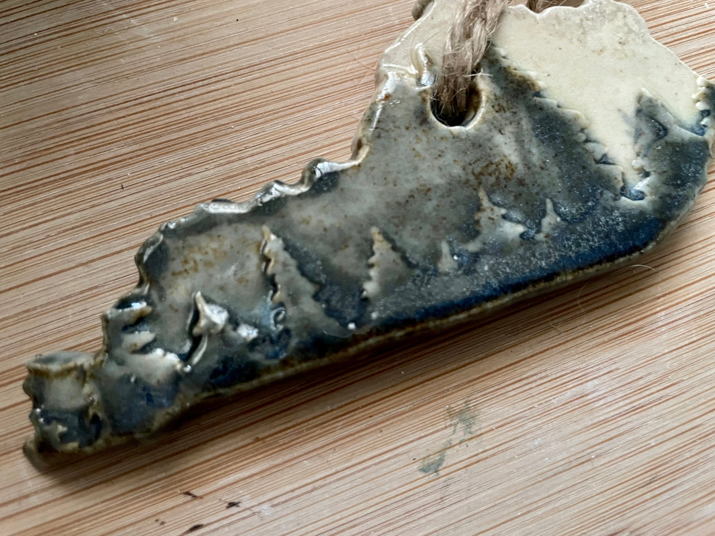 Kentucky Rustic Clay Ornament