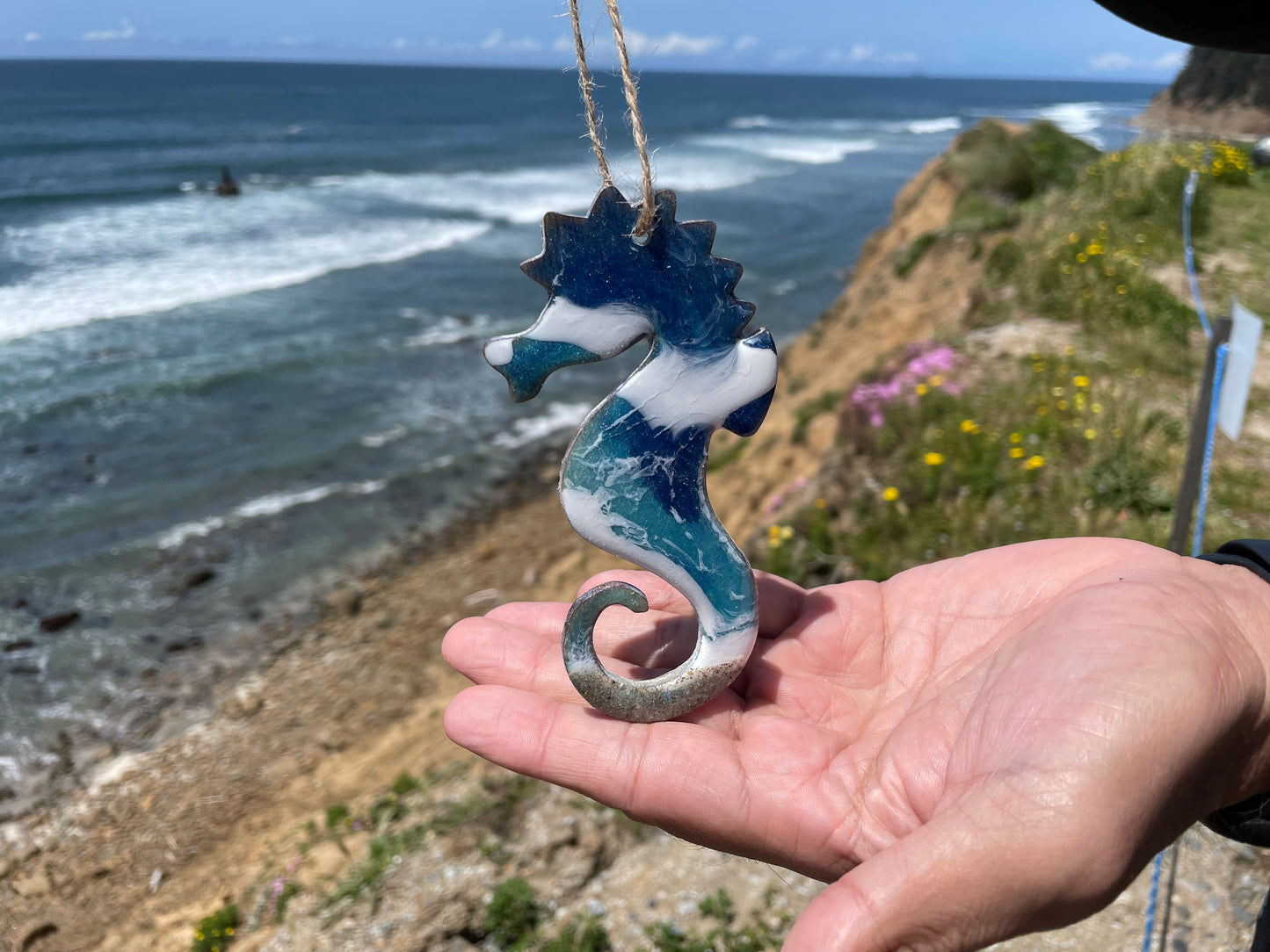 Seahorse Seaside Ornament