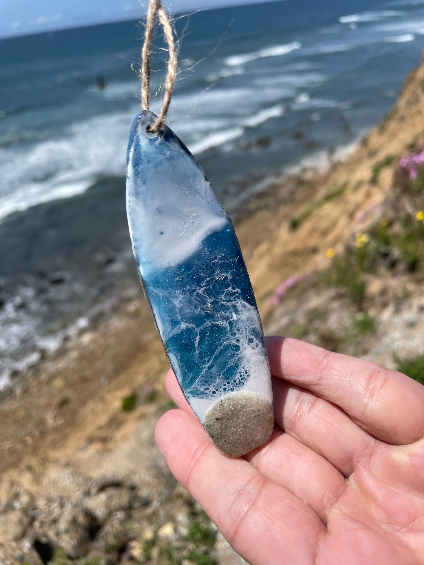 Surfboard Seashore Ornament