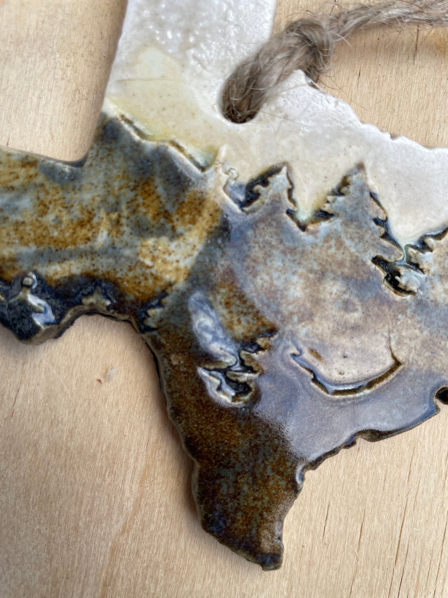 Texas Rustic Clay Ornament