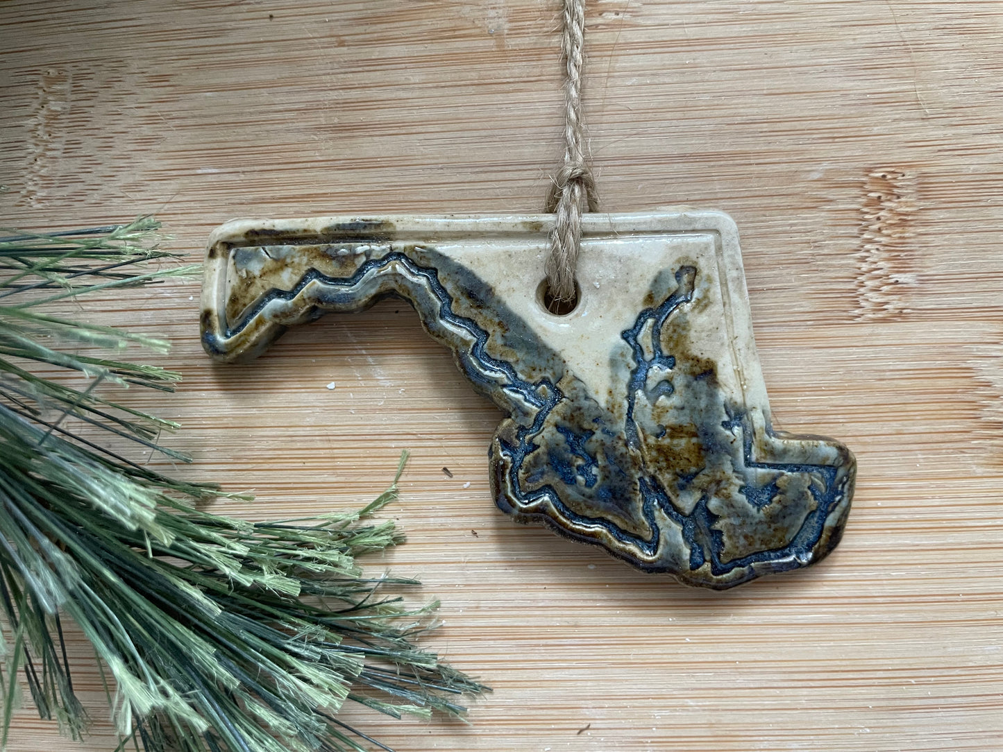 Maryland Rustic Clay Ornament