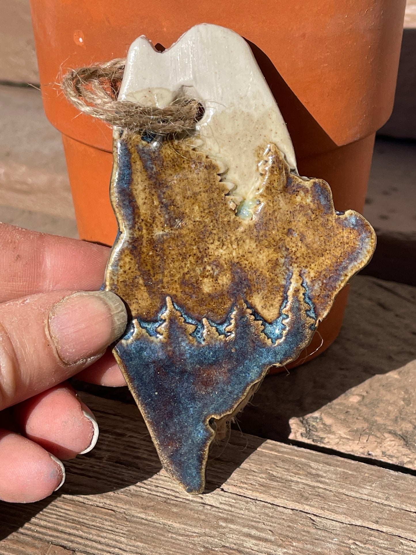 Maine Rustic Clay Ornament