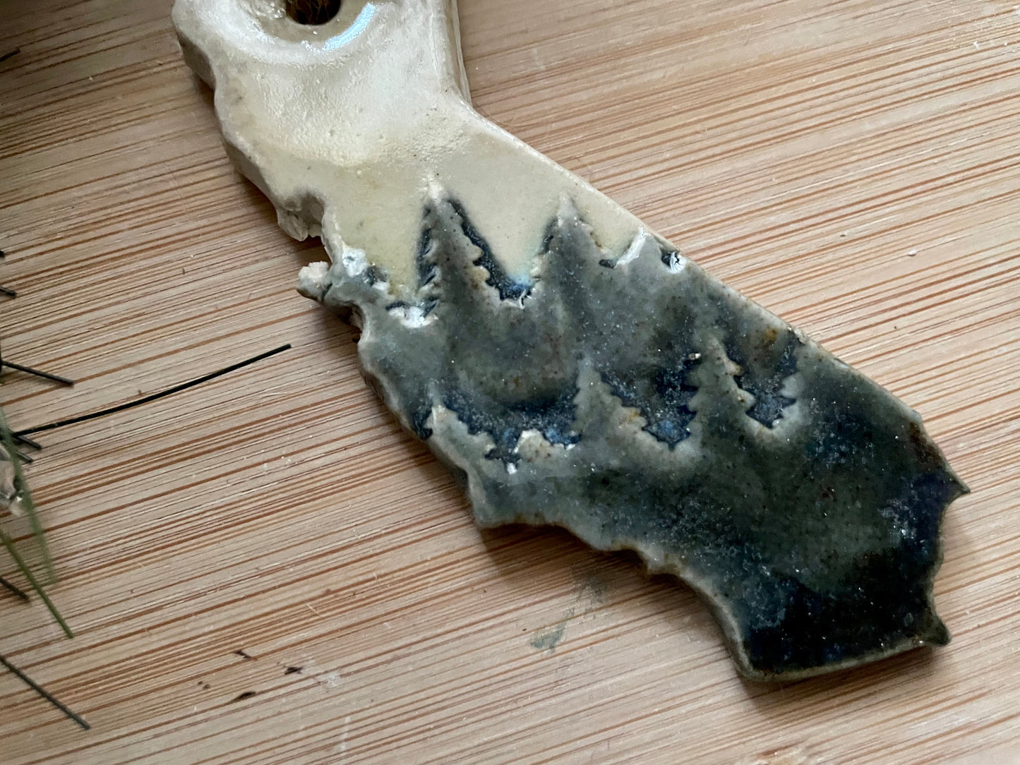 California Rustic Clay Ornament