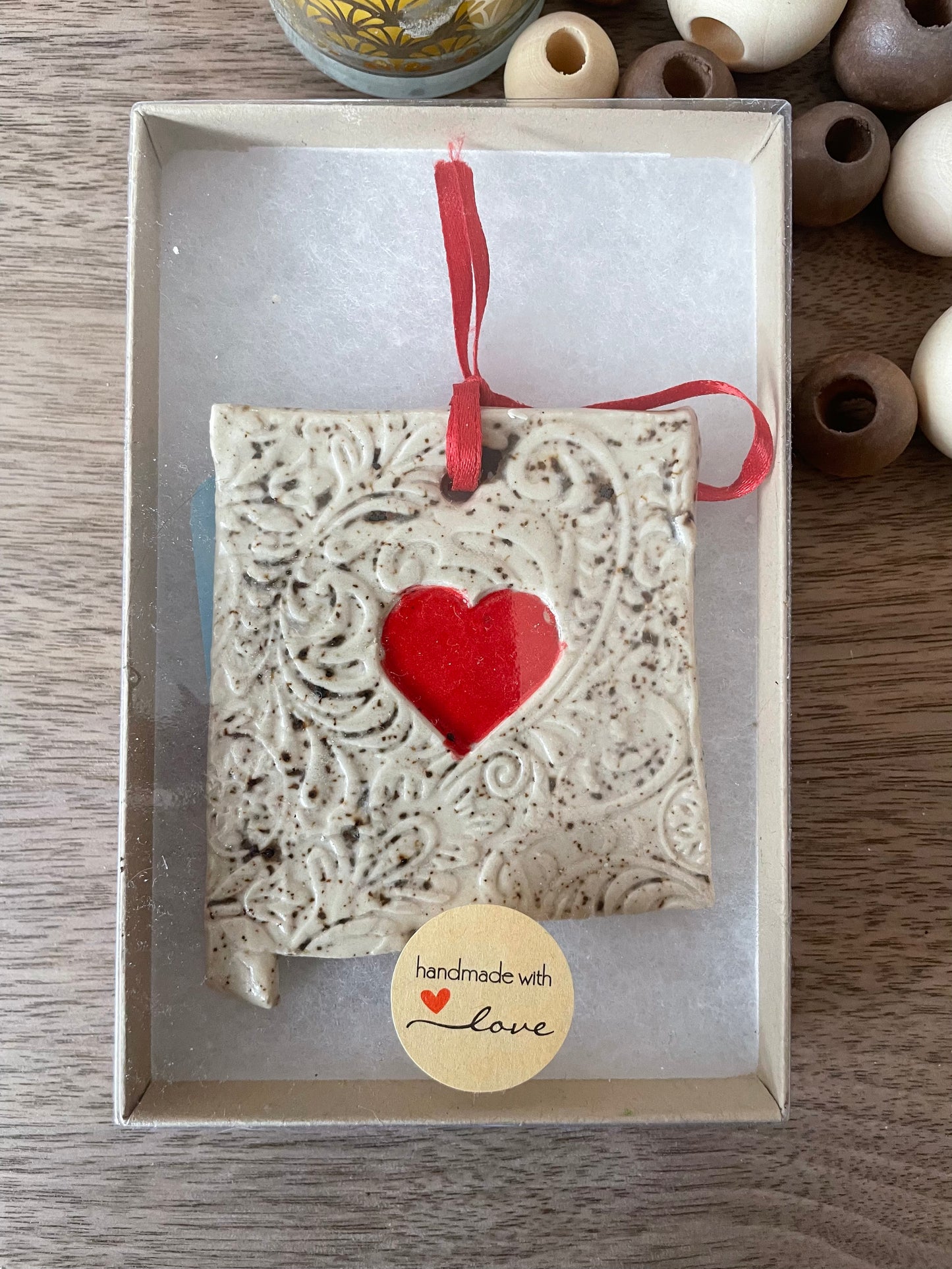 New Mexico Rustic Clay Ornament