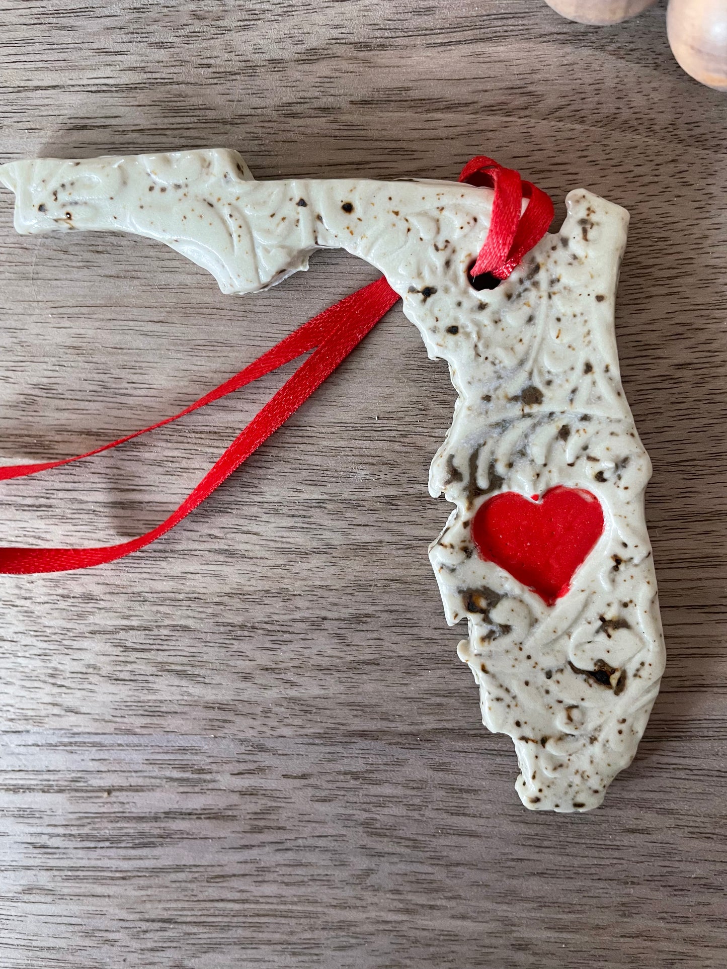 Florida Rustic Clay Ornament