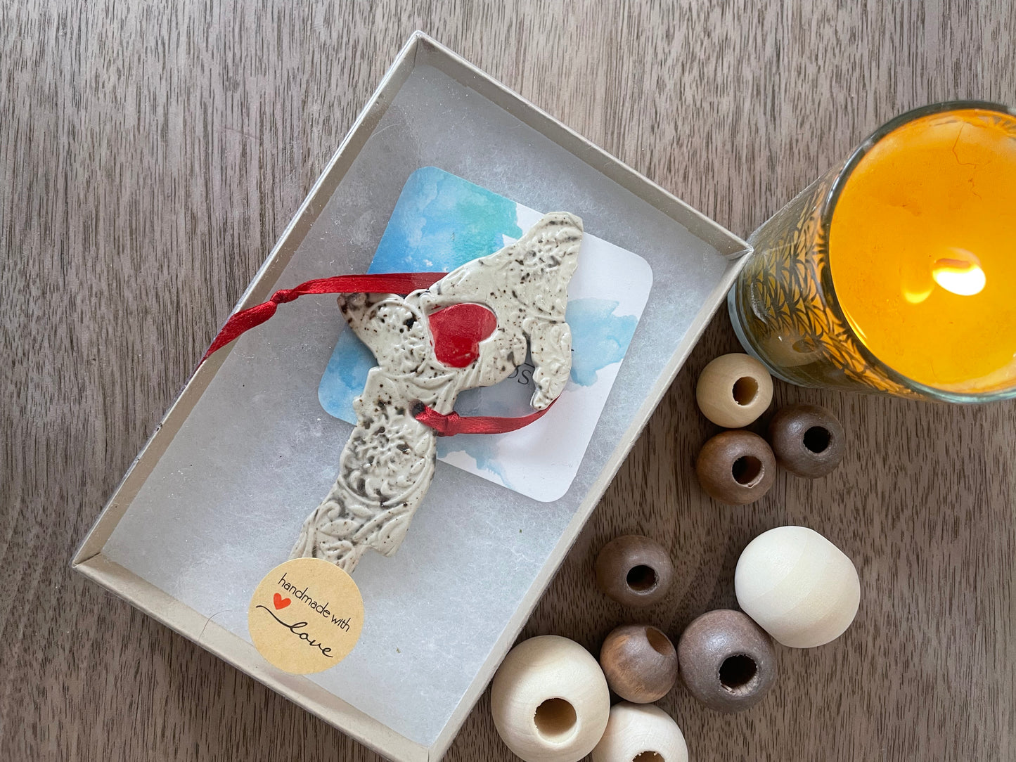 Upper Peninsula (Michigan) Rustic Clay Ornament