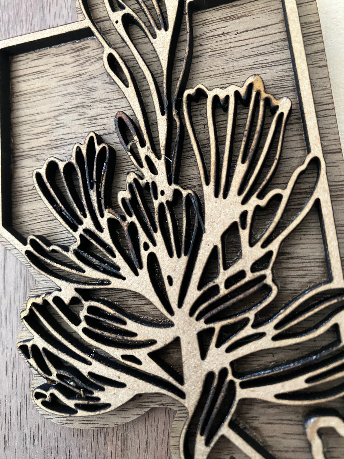 Wooden Nevada State Flower Ornament