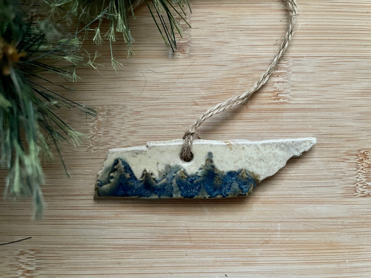 Tennessee Rustic Clay Ornament