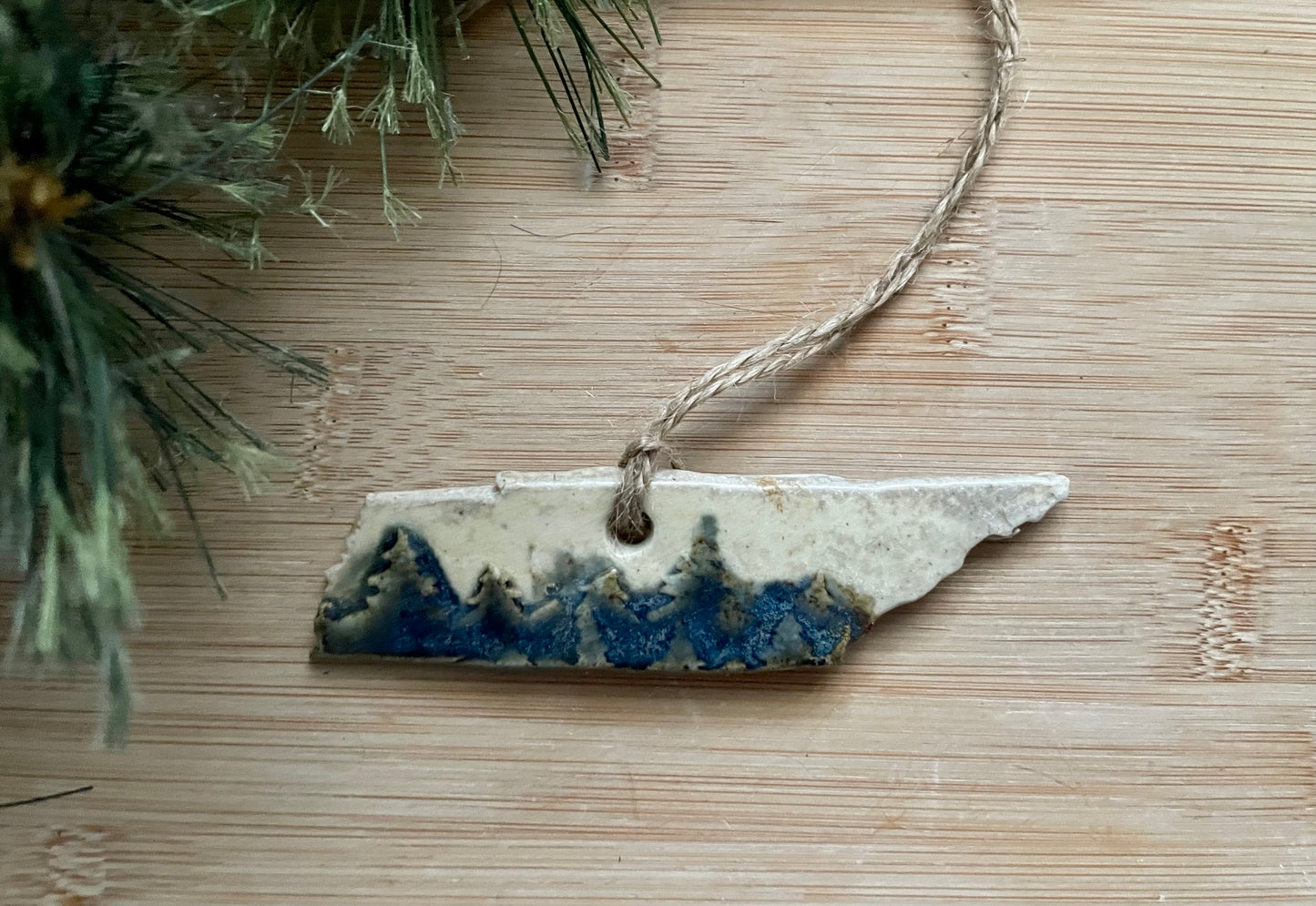 Tennessee Rustic Clay Ornament