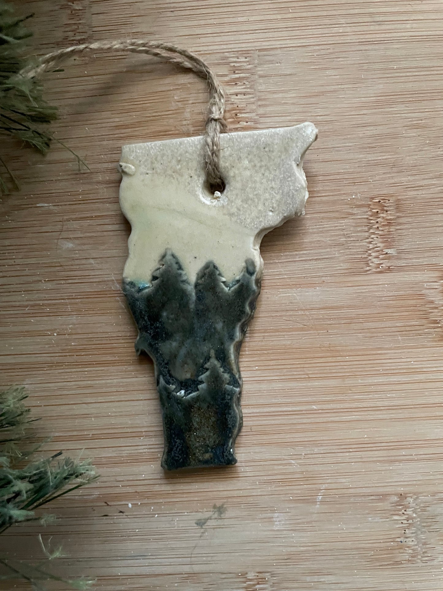 Vermont Rustic Clay Ornament