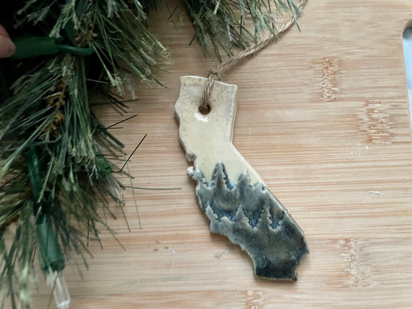 California Rustic Clay Ornament