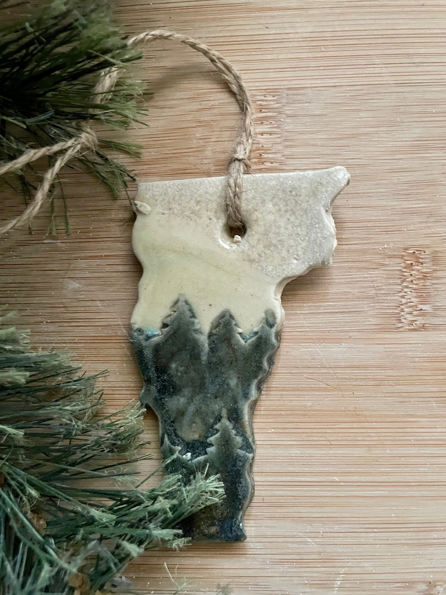Vermont Rustic Clay Ornament