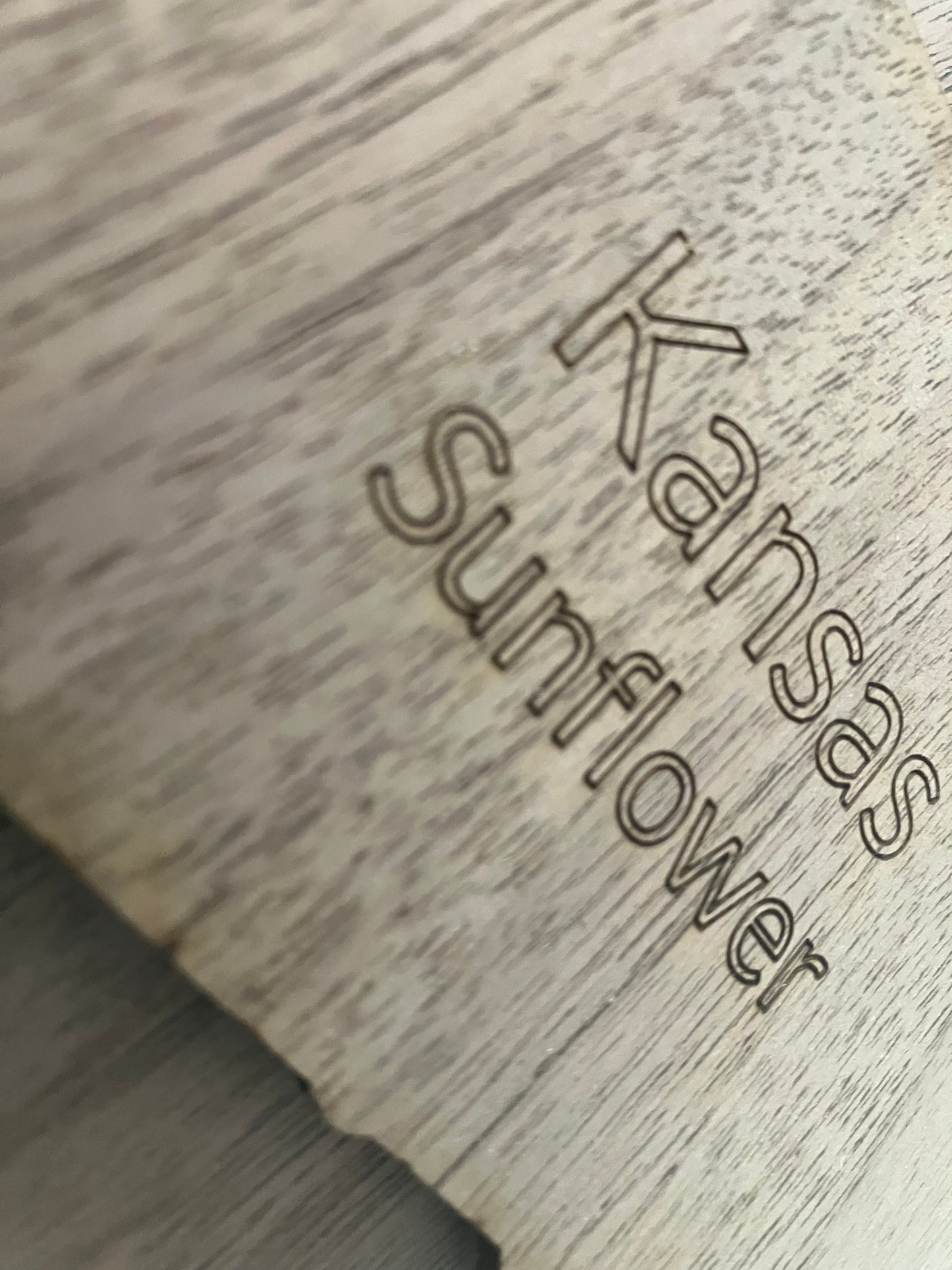 Wooden Kansas State Flower Ornament