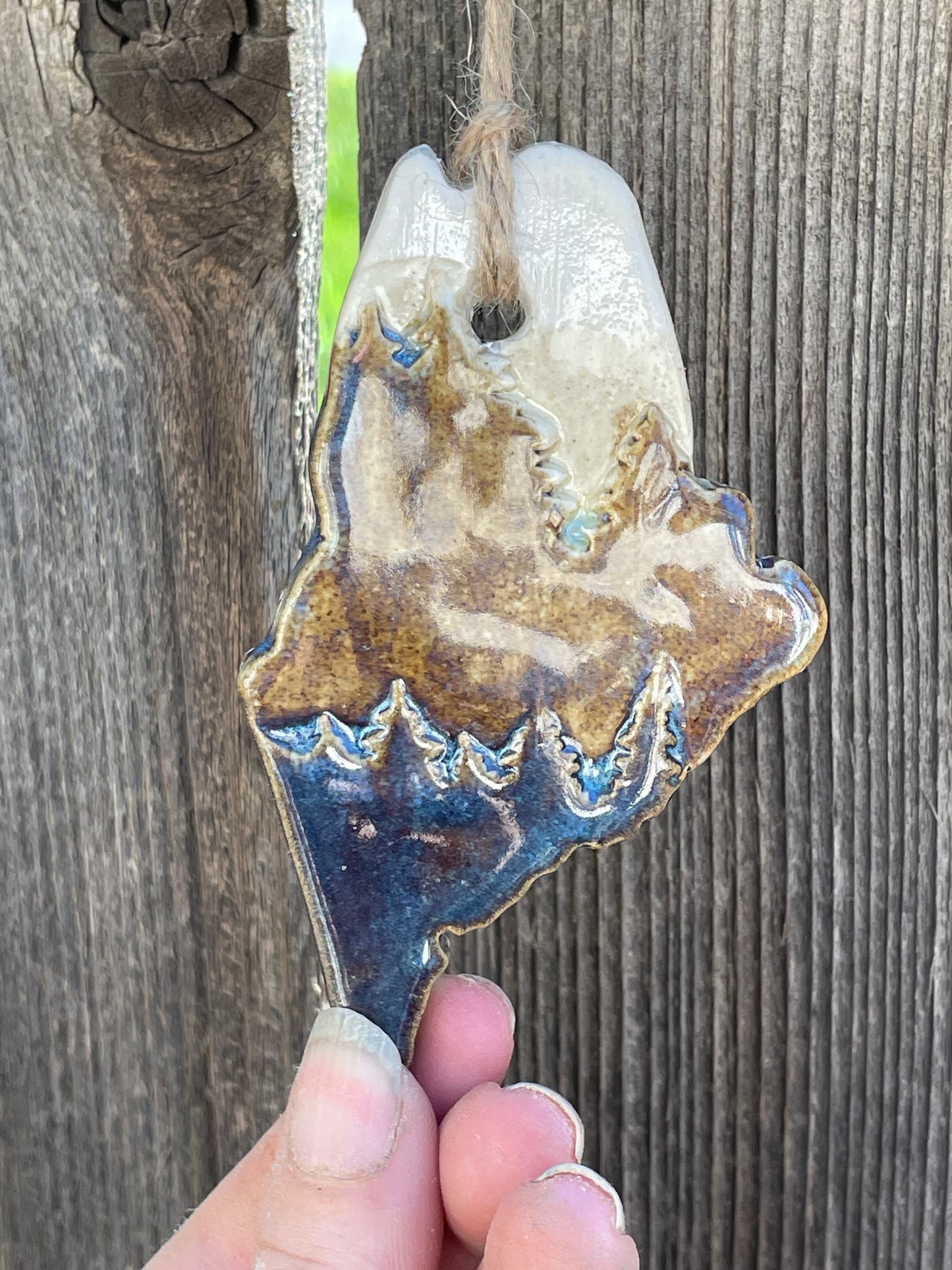 Maine Rustic Clay Ornament