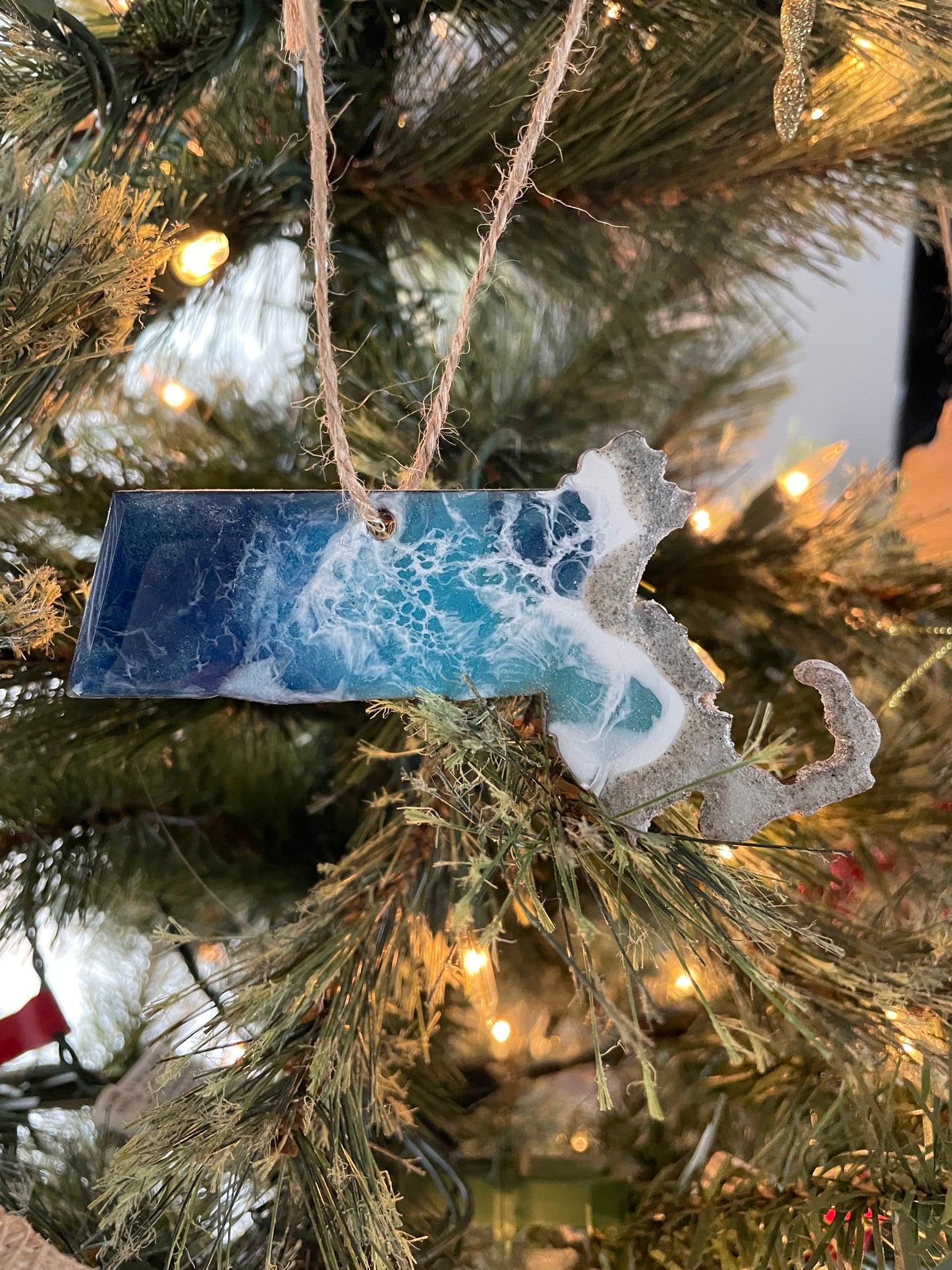 Massachusetts Seashore Ornament