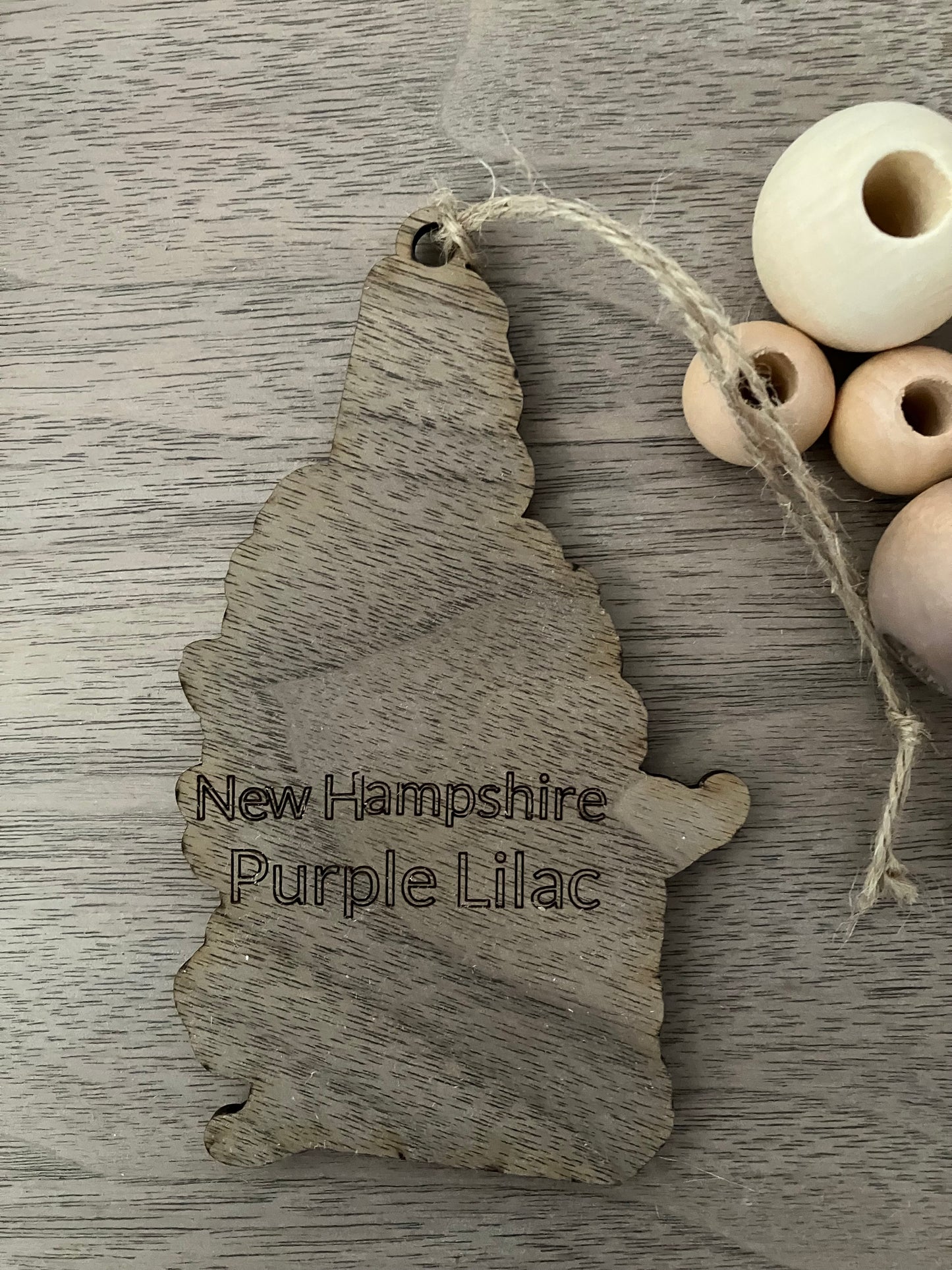 Wooden New Hampshire State Flower Ornament