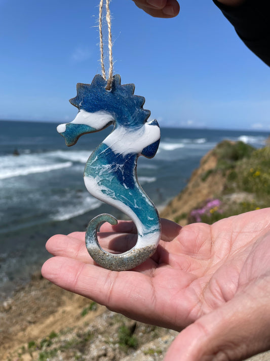Seahorse Seaside Ornament