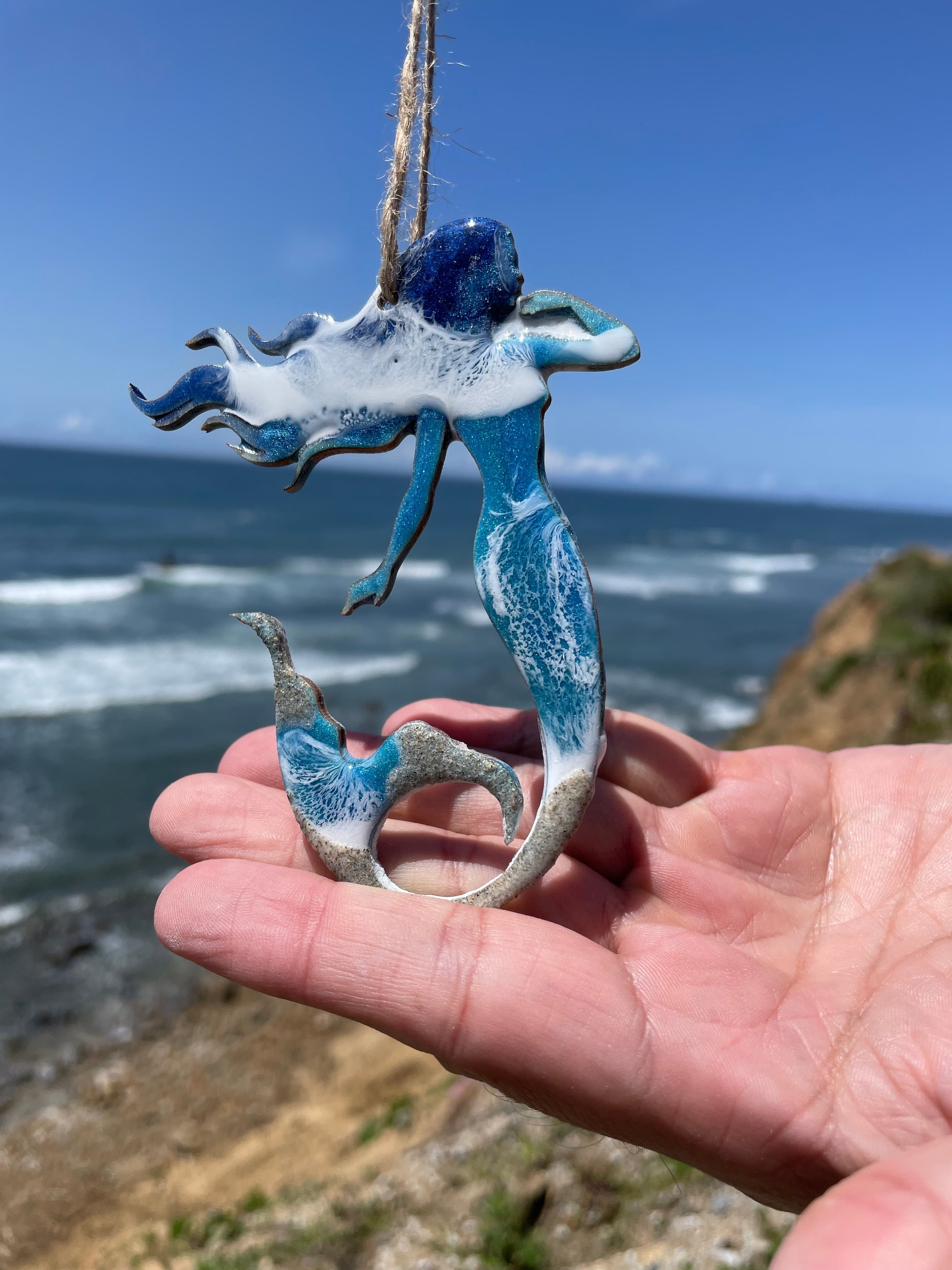 Mermaid Seashore Ornament – Flow Art Studios