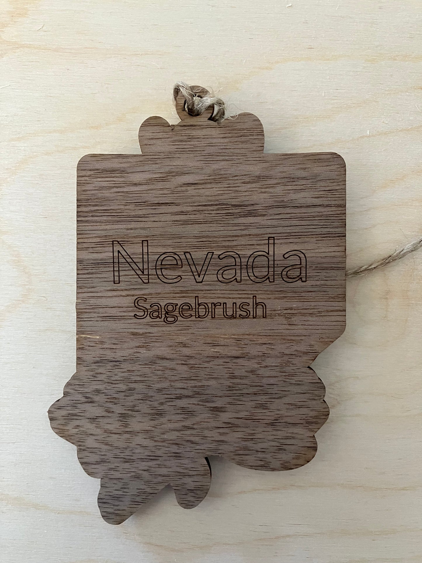 Wooden Nevada State Flower Ornament