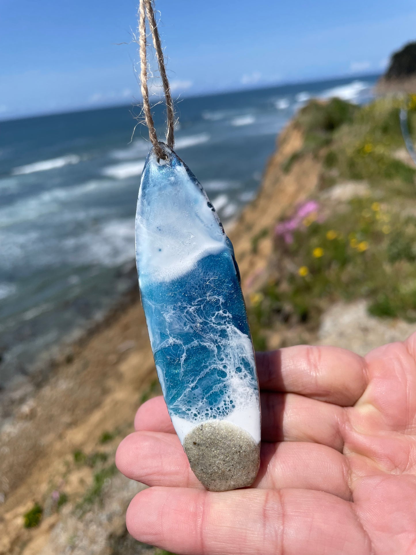 Surfboard Seashore Ornament