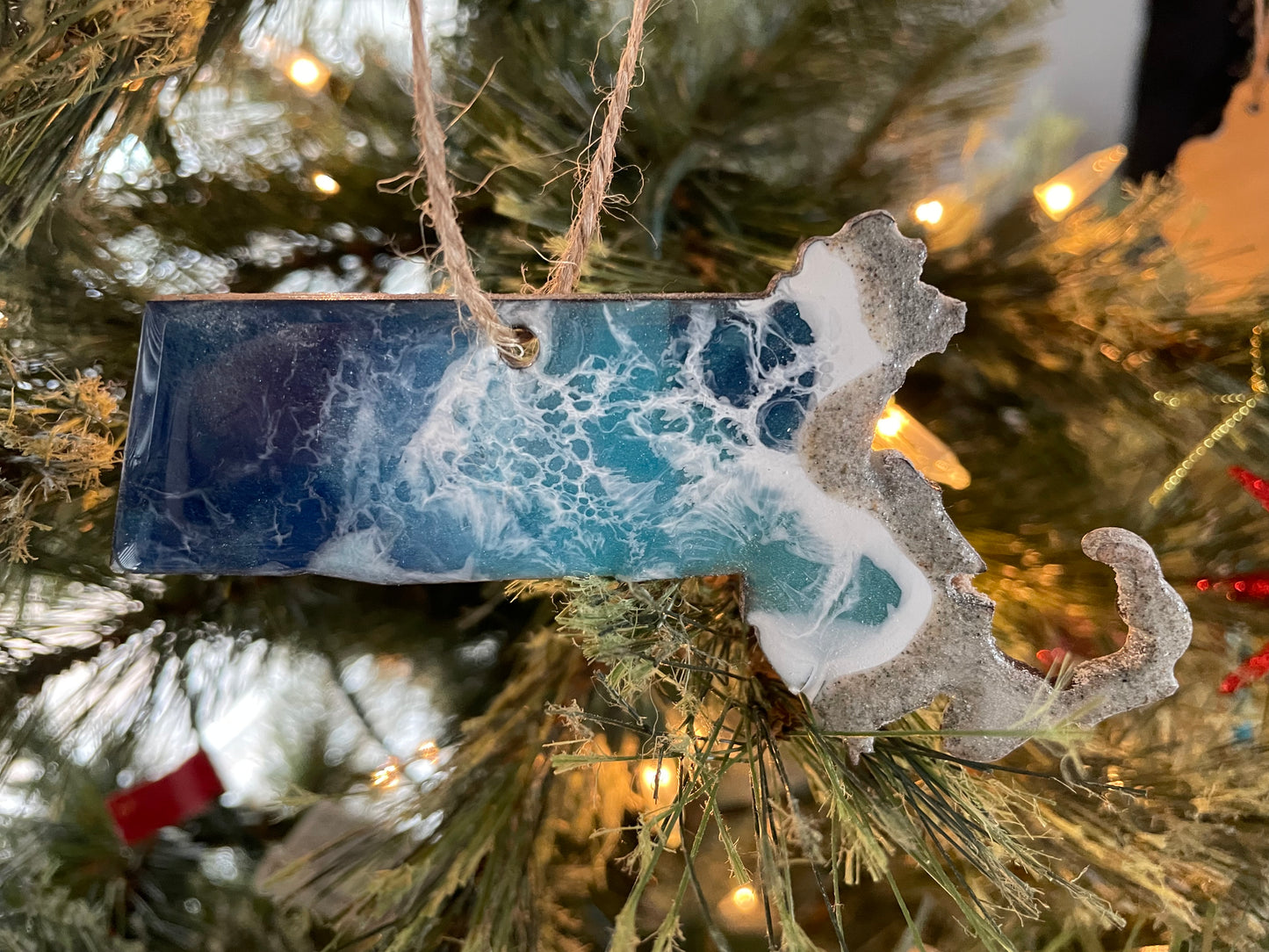 Massachusetts Seashore Ornament