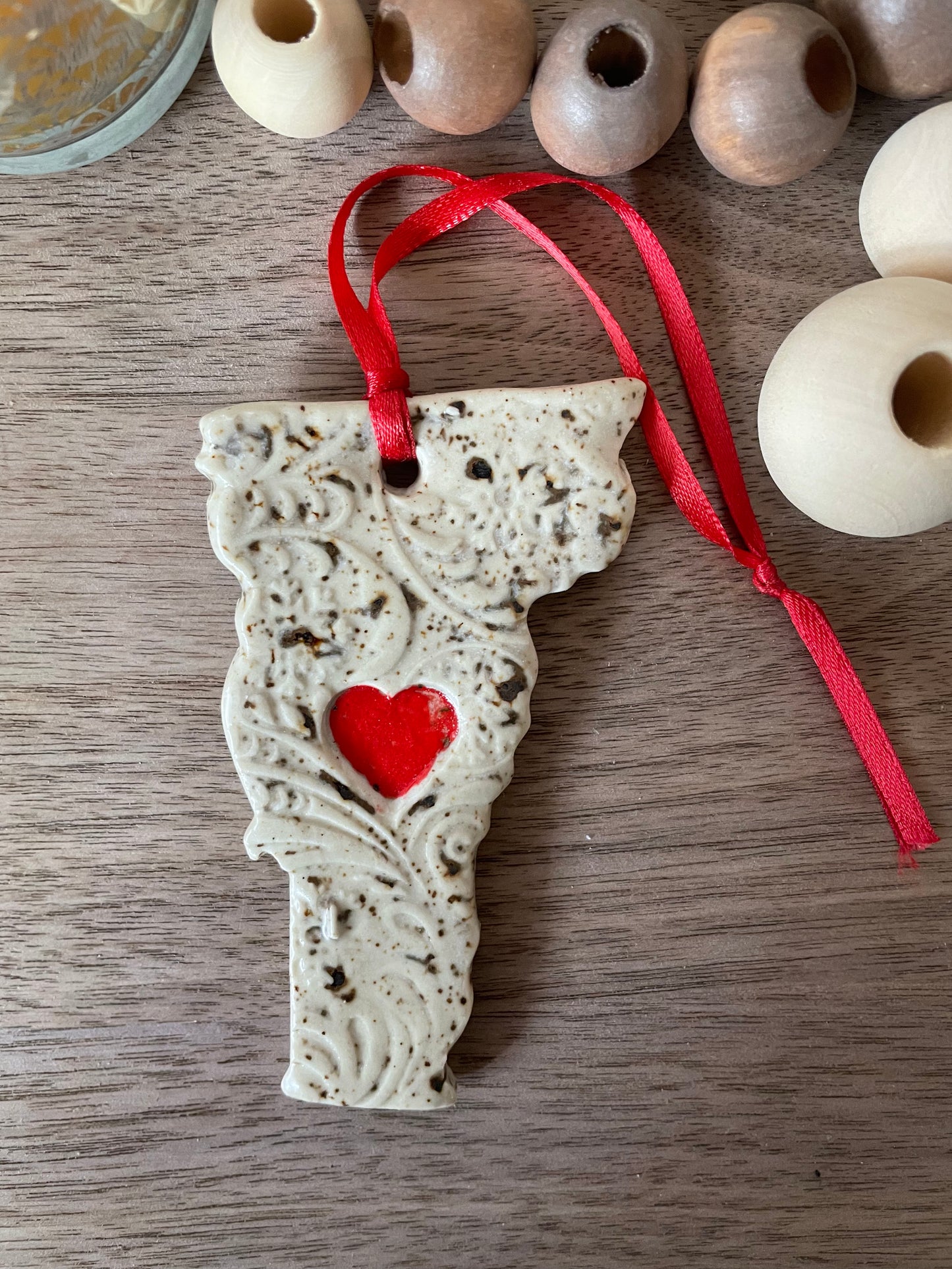 Vermont Rustic Clay Ornament