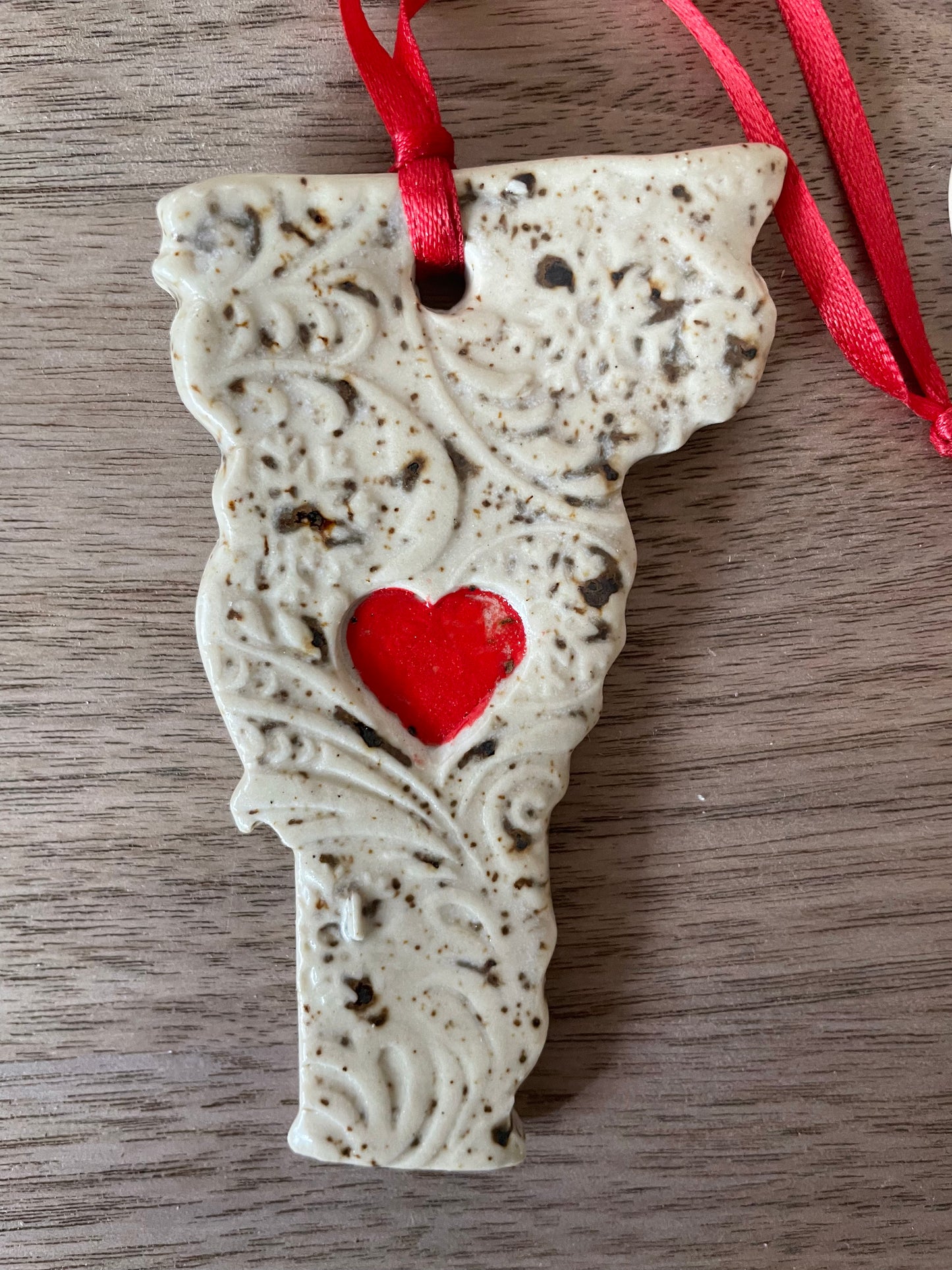 Vermont Rustic Clay Ornament