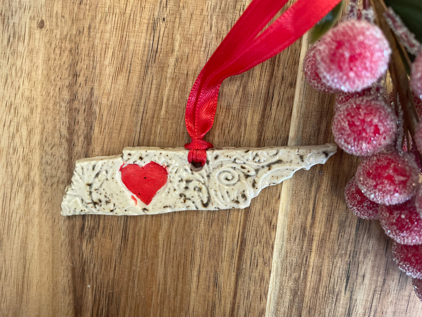 Tennessee Rustic Clay Ornament